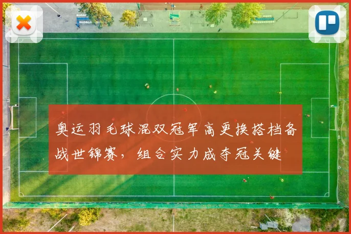 奥运羽毛球混双冠军高更换搭档备战世锦赛，组合实力成夺冠关键